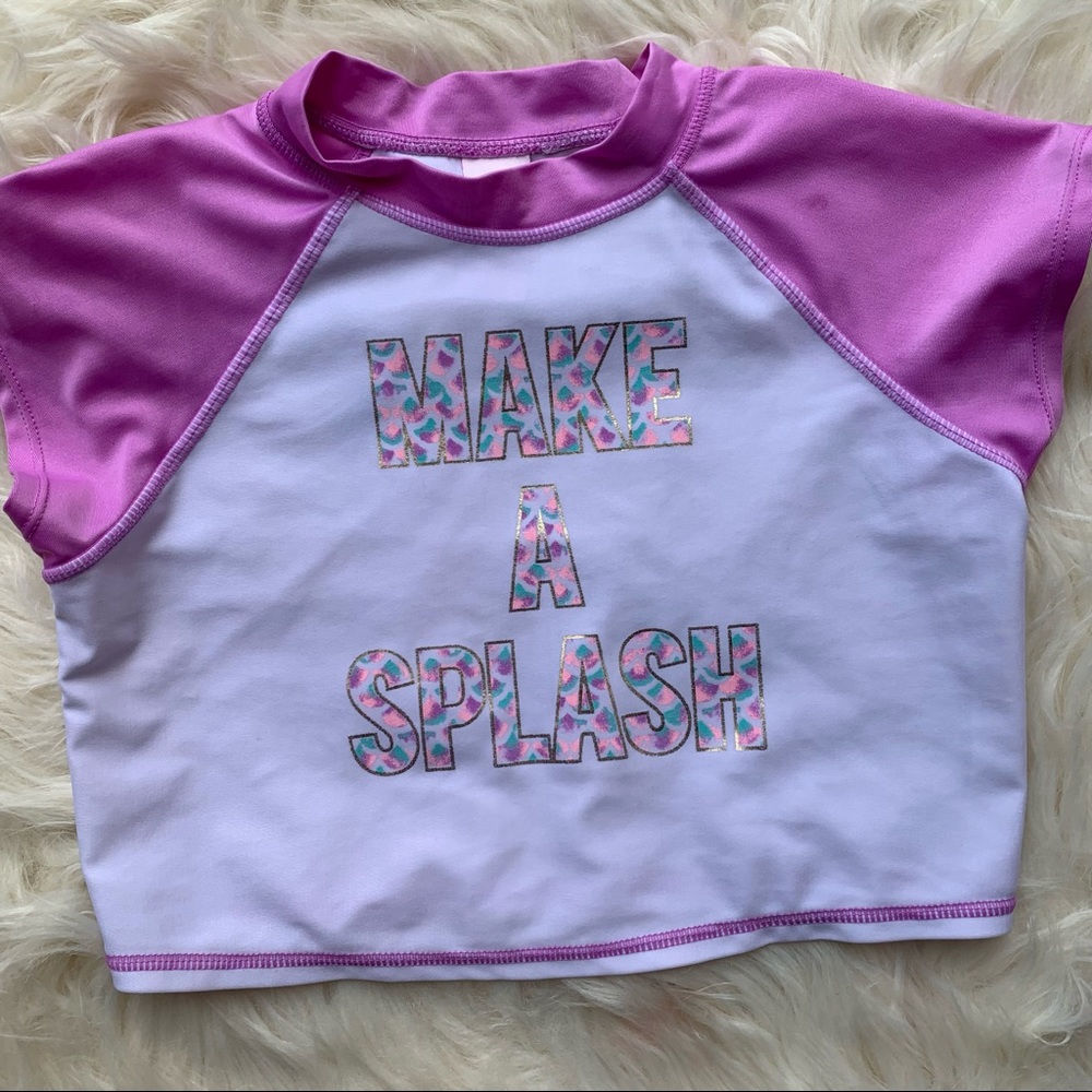 ❤️RASH GUARD❤️Girls 7/8❤️Crop Top Swim